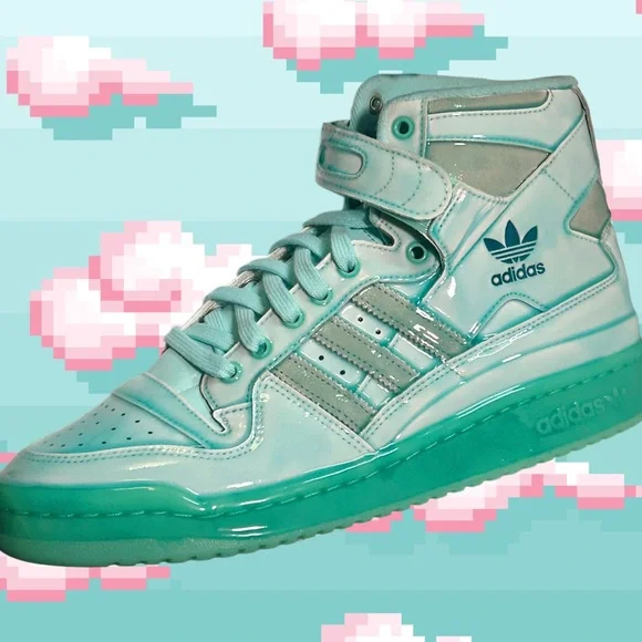 Adidas Jeremy Scott Forum High Dipped Sample "Acid Mint" - Picture 1 of 7